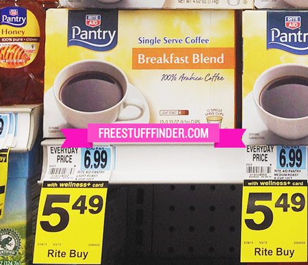 $0.42 Per Cup Pantry Single Serve Coffee at Rite Aid