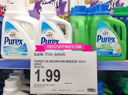 $1.49 (Reg $6) Purex Laundry Detergent at Walgreens (3/27)