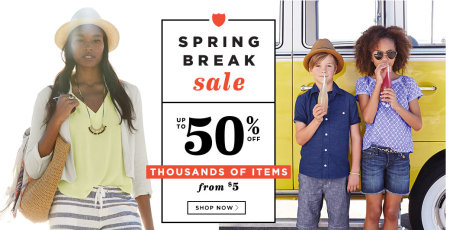 Spring Break Sale
