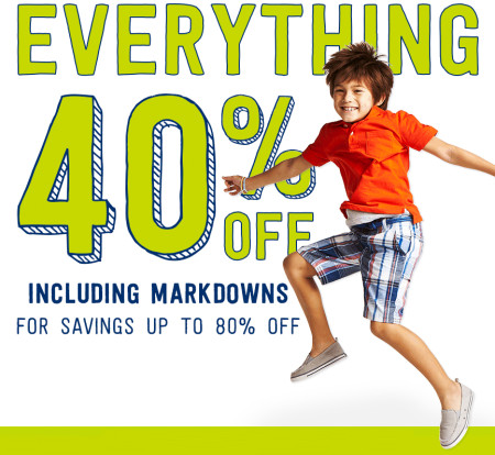 *HOT* up to 70% Off Crazy 8 Kid's Clothing