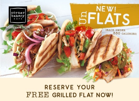 *HOT* Free Flatbread at Corner Bakery Cafe