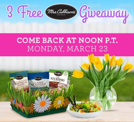 Free Mrs. Cubbison's Giveaway (Noon PST)