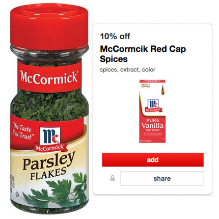 *NEW* 25% Off McCormick Spice Cartwheel (Just $0.46!)