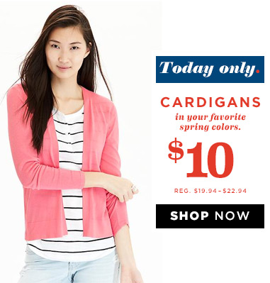 *HOT* $10 (Reg $22.94) Women & Girls Cardigans at Old Navy (Today Only) 