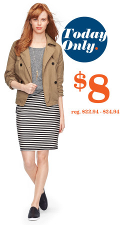 $8 (Reg $25) Pencil Skirts at Old Navy (Today In Store Only)