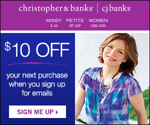 *HOT* $10 Off Coupon at Christopher & Banks