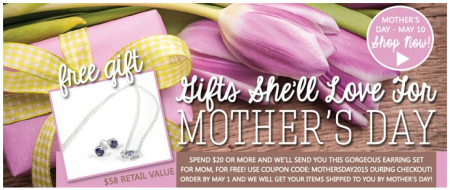 Free Mother's Day Gift with $20 Purchase 