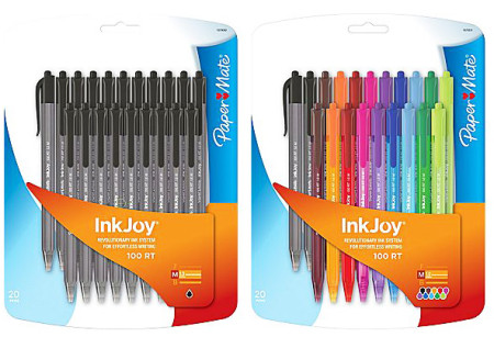 $3 (Reg $8) Papermate InkJoy Ballpoint Pens at Staples (Today Only) 