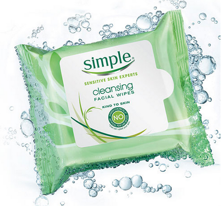 Free Sample Simple Cleansing Facial Wipes