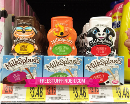 $0.48 (Reg $3.48) MilkSplash Milk Flavoring at Walmart