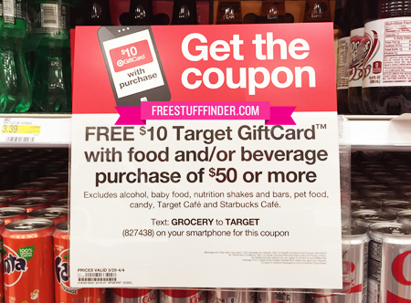 Free $10 Gift Card with $50 Grocery Deal Roundup (Target)