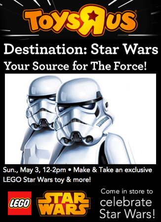 FREE Lego Star Wars Event at Toys R Us (5/6)