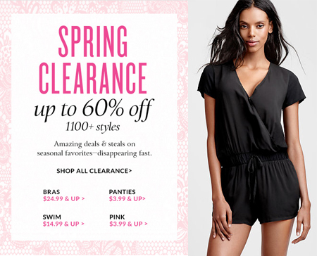 Up to 60% Off Clearance at Victoria’s Secret