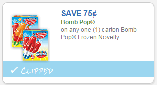 Bomb Pop Coupon