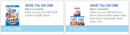 Cereal Coupons
