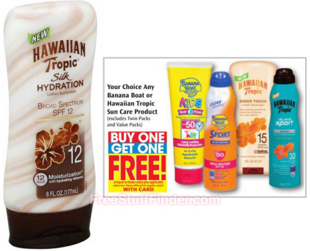 $5.39 (Reg $11.79) Hawaiian Tropic Sunscreen at Walgreens