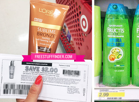 LOreal-Sublime-Bronze-Garnier-Fructis-Shampoo