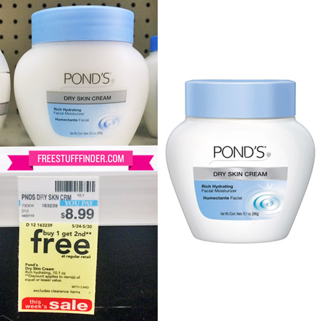 $2.99 (Reg $9) Pond's Dry Skin Cream at CVS