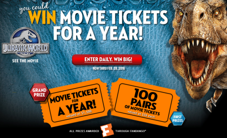 Win Free Movie Tickets For a Year Giveaway ($1,500 Value)