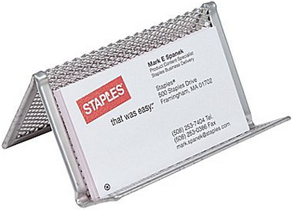 $0.99 (Reg $6.59) Wire Mesh Business Card Holder