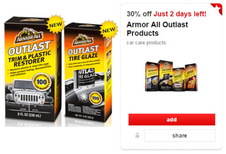 *NEW* 30% Off Armor All Products Cartwheel Offer