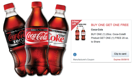 Buy 1 Get 1 Free Coca-Cola (Walgreens Paperless Coupons)