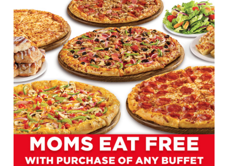 Moms Eat Free at CiCi's Pizza (5/10)