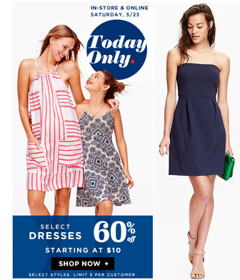 *HOT* 60% Off Dresses at Old Navy (Today Only)