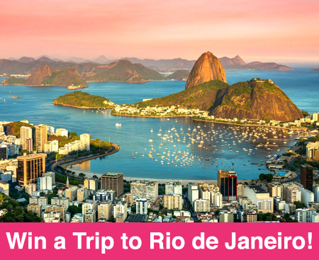 Win a Free Trip to Rio de Janeiro ($8,480 Value) + Instant Win