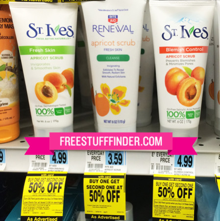 $1.49 (Reg $5) St Ives Apricot Scrub at Rite Aid