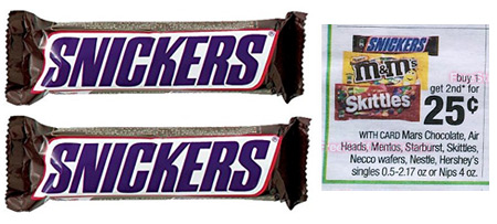 *HOT* $0.12 (Reg $1) Snickers Candy Bars at CVS