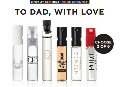 2 Free Cologne Samples Sephora at JCPenney