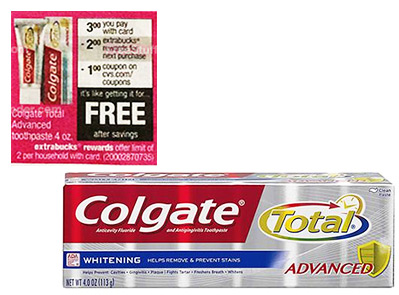 Free Colgate Total Toothpaste at CVS (Last Day!)