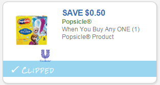Popsicle Coupon