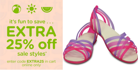 *HOT* Extra 25% Off Crocs (Through 7/20 Only)