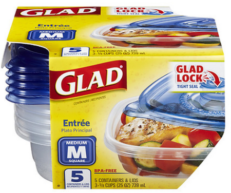 Free Glad Storage Containers at Kroger Affiliate Stores