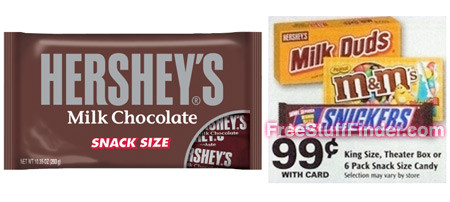 $0.49 (Reg $1) Hershey's Snack Size Candy at Rite Aid
