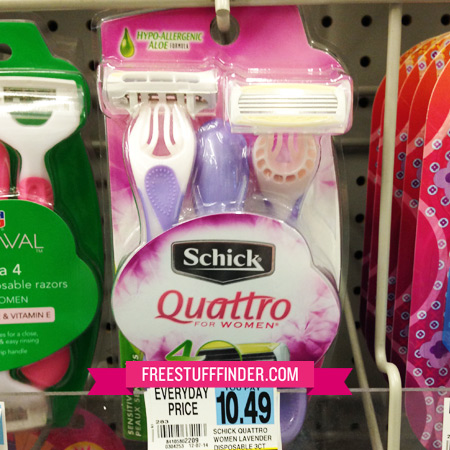$1.87 (Reg $10.49) Schick Quattro Razors at Rite Aid