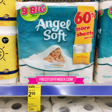 $0.28 per Big Roll Angel Soft Bath Tissue at Walgreens