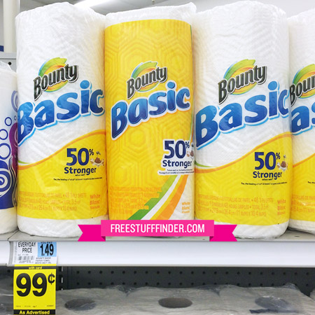 $0.49 (Reg $1.49) Bounty Basic Paper Towel at Rite Aid