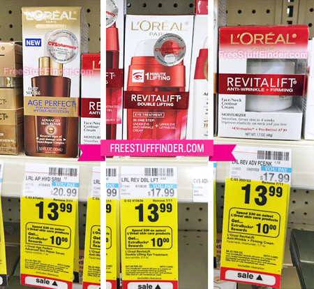 $7.66 (Reg $18) L'Oreal Age Perfect or Revitalift Moisturizers at CVS