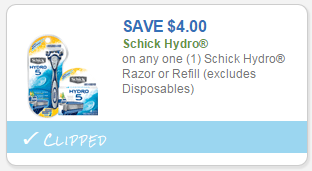 Schick Coupon