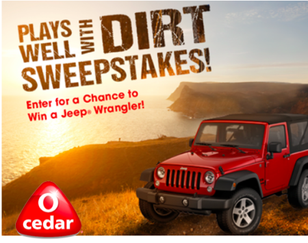 Win 2015 Jeep Wrangler + Free O-Cedar Products (Ends 9/7)