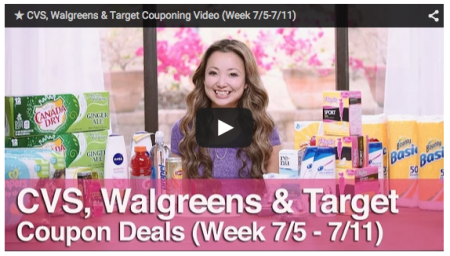 VIDEO: CVS, Walgreens & Target Couponing Trip (Week 7/5-7/11)