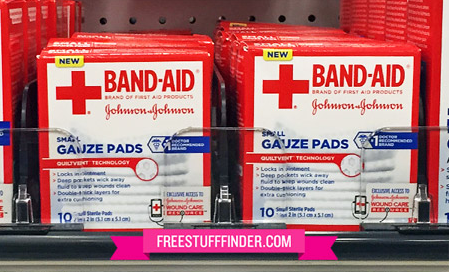 $0.34 (Reg $2.79) Band-Aid Gauze Pads at Rite Aid