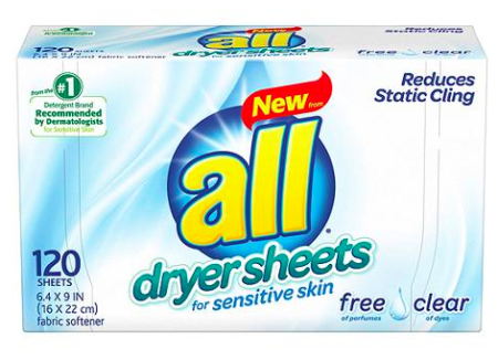 $2.47 (Reg $3.97) All Free & Clear Dryer Sheets at Walmart