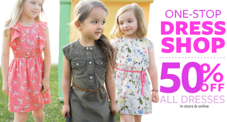 *HOT* 50% Off + Extra 25% Off All Dresses + Free Shipping at Carter’s