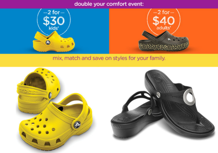 *HOT* $15 Kids Shoes & $20 Adult Shoes at Crocs