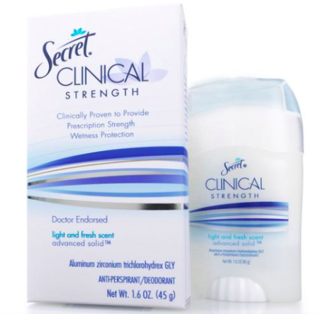 Free Sample Secret Clinical Strength Protection Deodorant