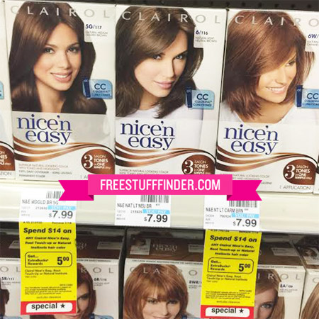 $3 (Reg $8.49) Clairol Nice 'n Easy Hair Color at CVS